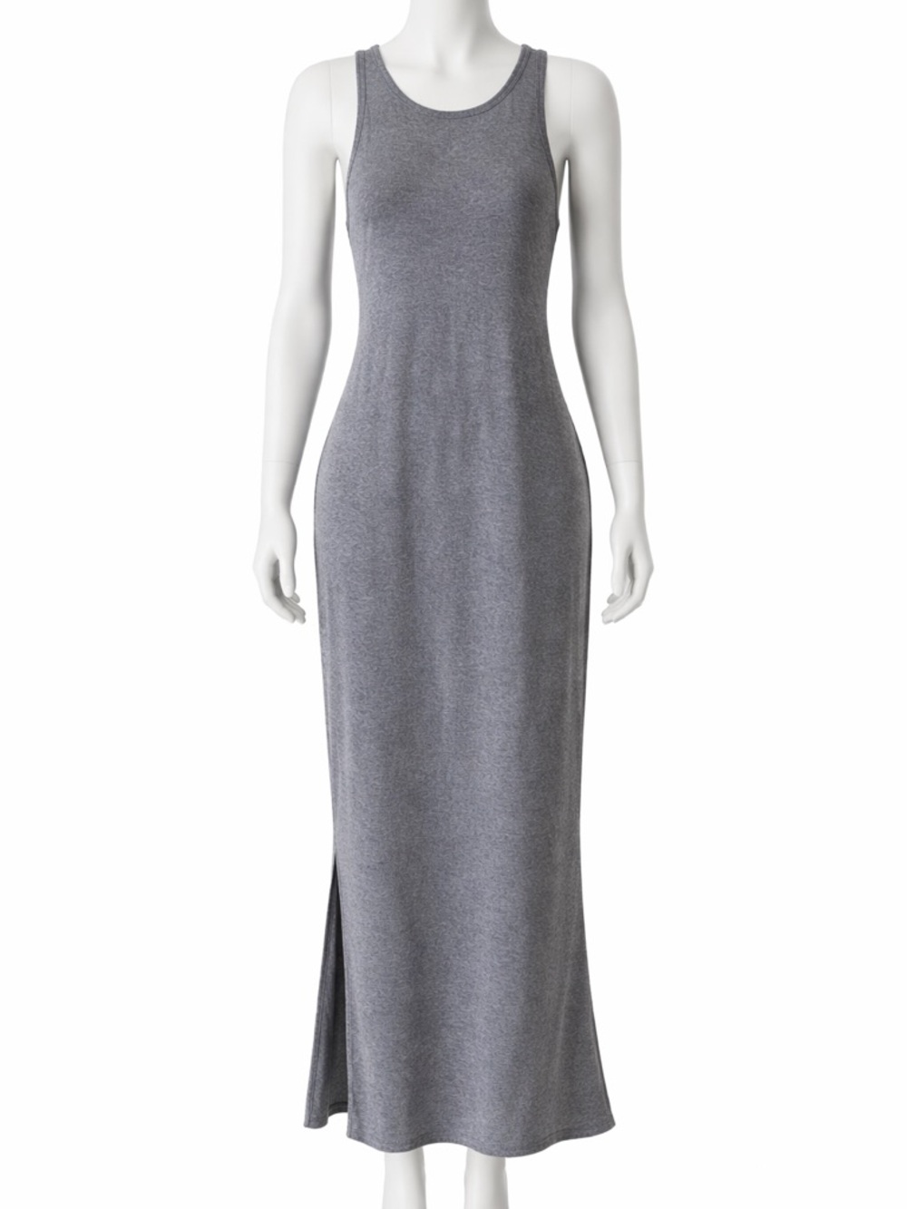UpWest Sleeveless Heather Gray Maxi Dress